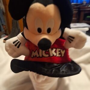 Disney Parks Mickey Mouse Top Hat Plush Oversized 3D Adult 10" Tall